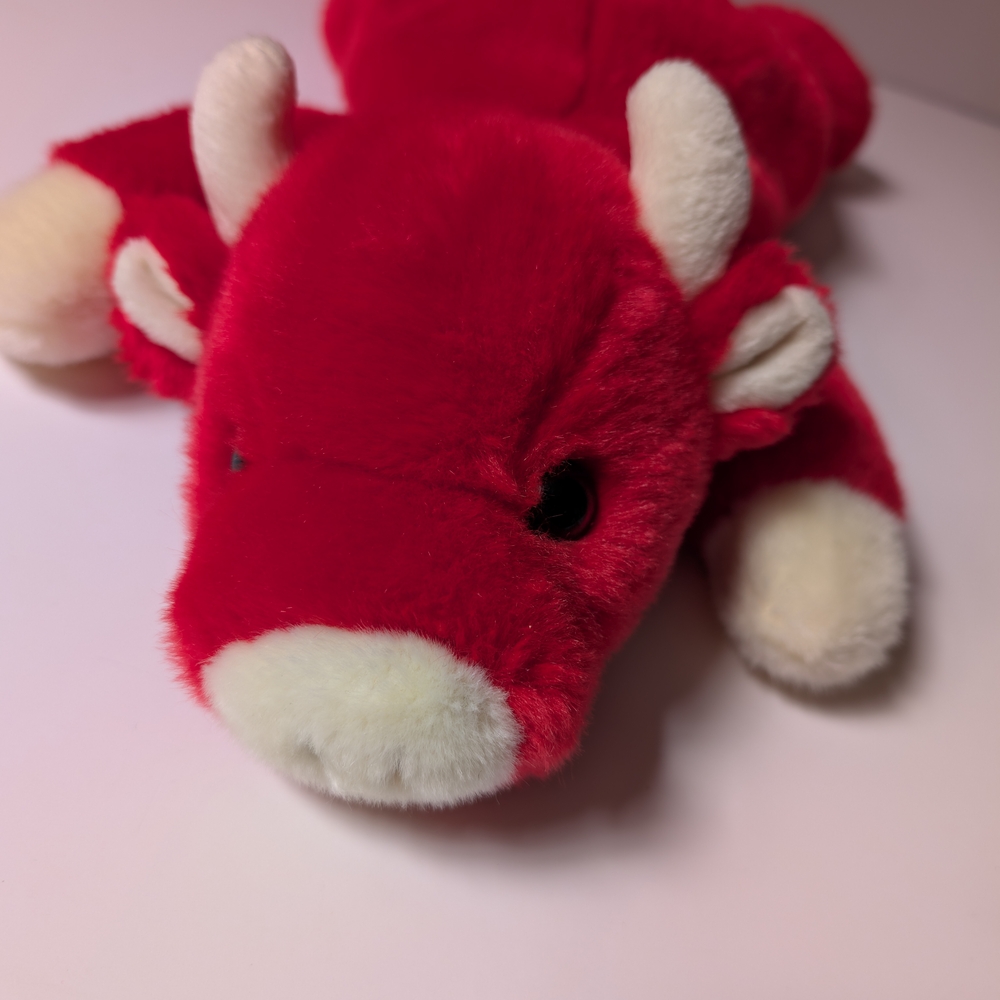 Large TY Beanie Bull - 1998.  14 Inch